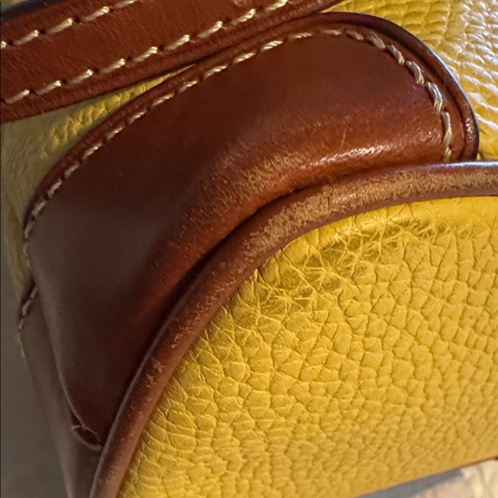 Dooney & Bourke Mustard Yellow Crossbody Bag - Picture 12 of 15